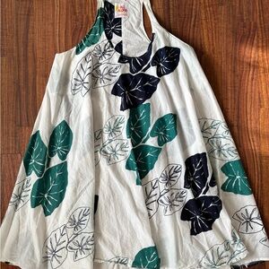 Kealopiko All Aloha Kalo Leaf Print Dress